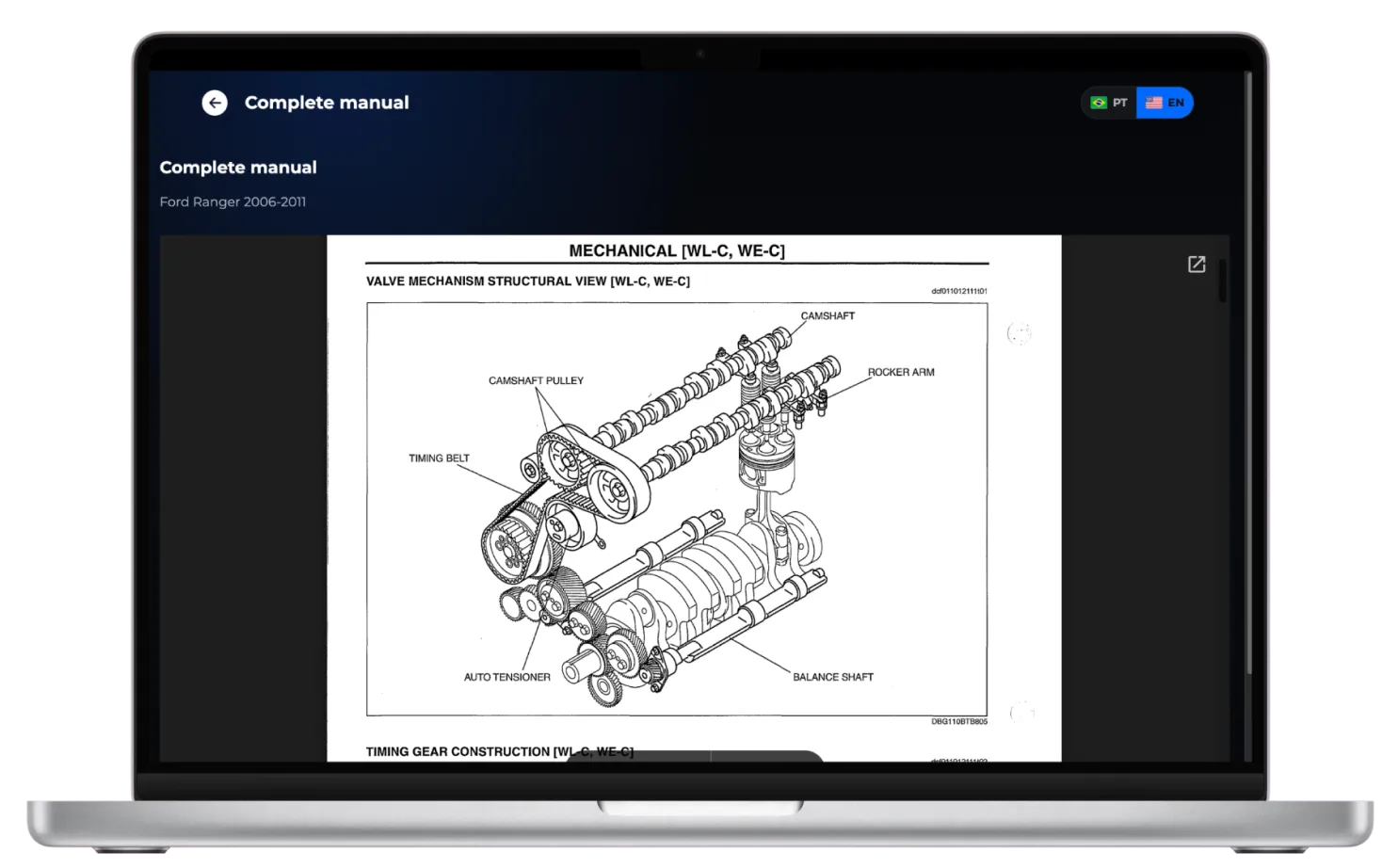 Wiring diagram and repair data view